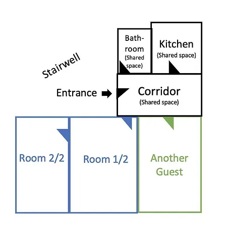 Doppelzimmer Fuer Bis Zu 4 Personen - 3 Og Homestay *